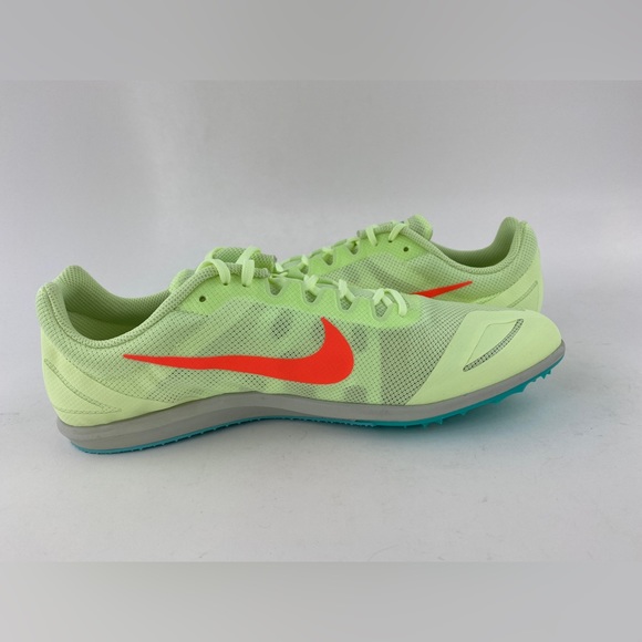 Nike Zoom Rival D 10 Volt Green Men's Track Spikes Shoes With Bag & Tool - Picture 8 of 12